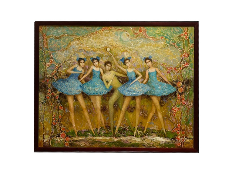 V. Podlevsky  “The Ballerinas”, 2001  Oil on linen