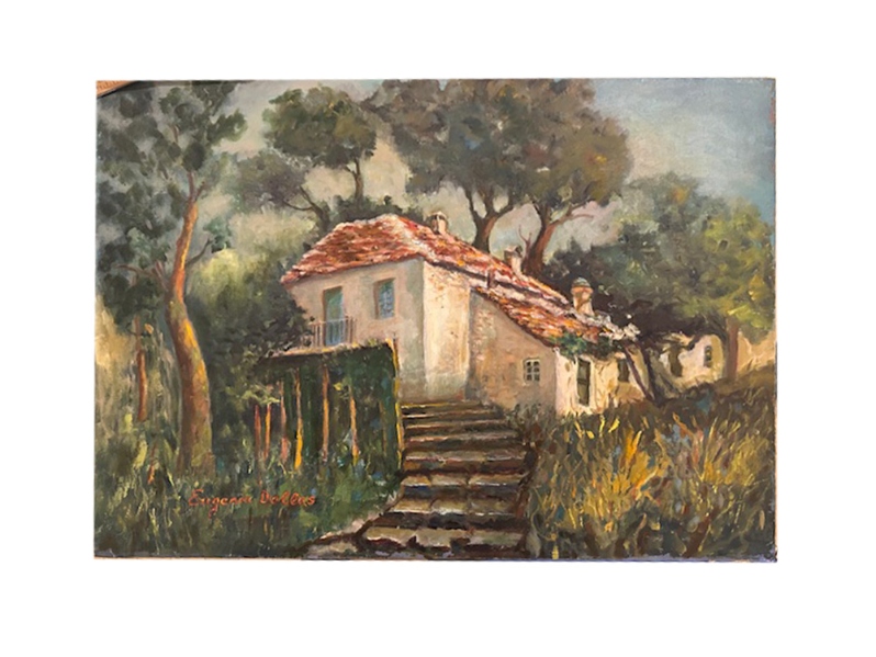 Eugenia Dallas  House in the woods, Undated  Oil, 